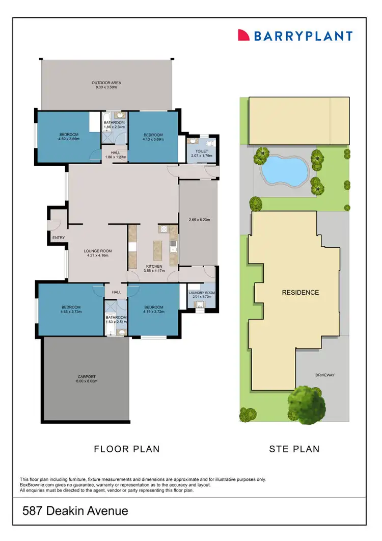 Floorplan of Homely house listing, 587 Deakin Avenue, Mildura VIC 3500
