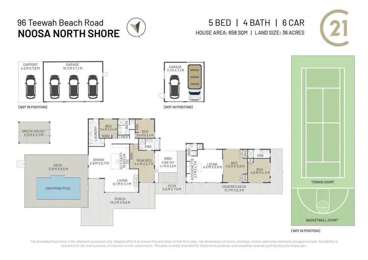 Floorplan of Homely house listing, 96 Teewah Beach Road, Noosa North Shore QLD 4565