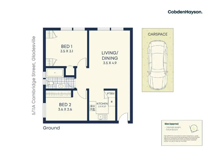 Floorplan of Homely apartment listing, 5/11a Cambridge Street, Gladesville NSW 2111