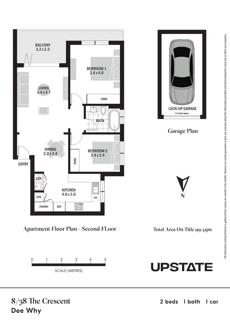 Floorplan of Homely apartment listing, 8/38 The Crescent, Dee Why NSW 2099