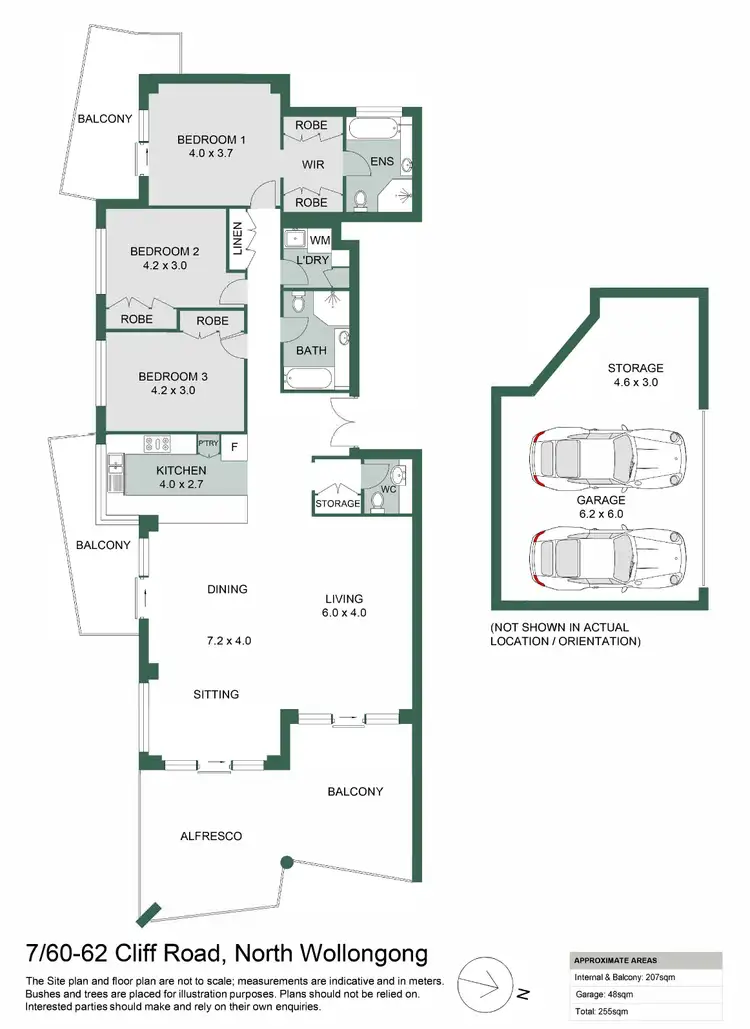 Floorplan of Homely apartment listing, 7/60-62 Cliff Road, Wollongong NSW 2500