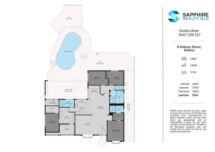 Floorplan of Homely house listing, 8 Kidman Street, Robina QLD 4226