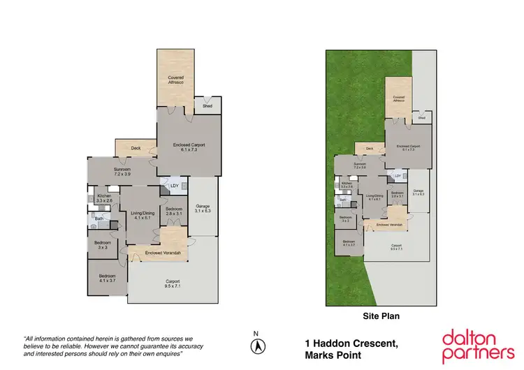 Floorplan of Homely house listing, 1 Haddon Crescent, Marks Point NSW 2280