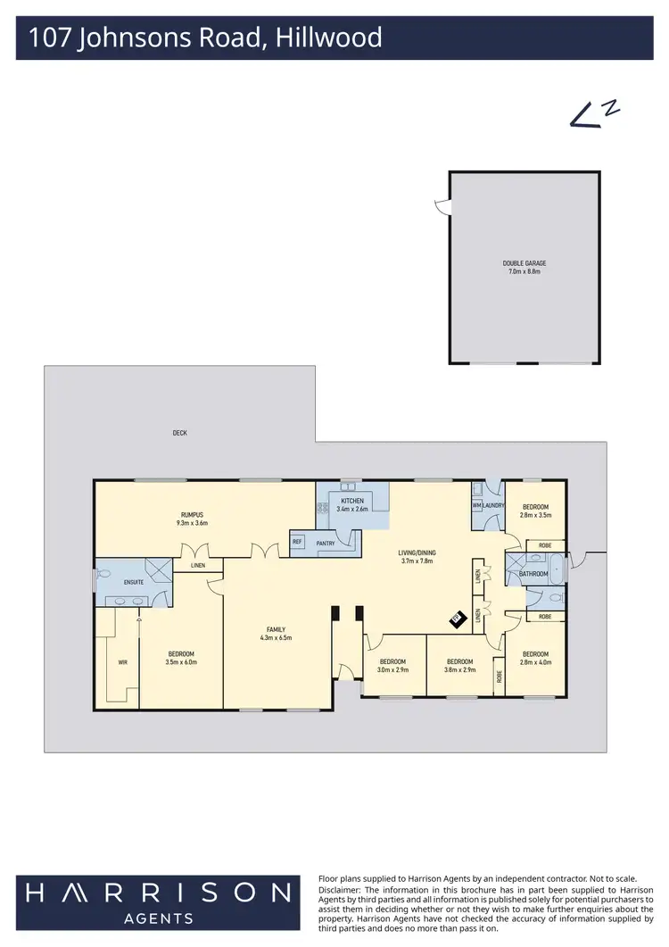 Floorplan of Homely house listing, 107 Johnstons Road, Hillwood TAS 7252