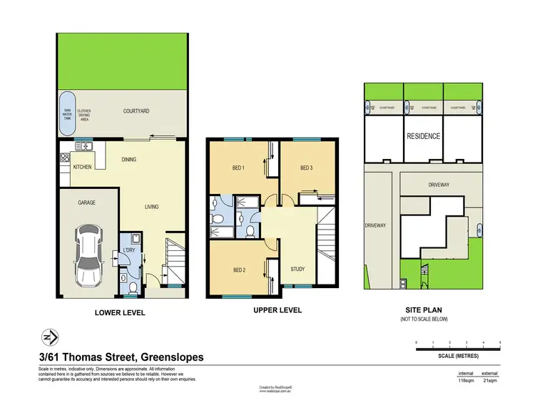 Floorplan of Homely townhouse listing, 3/61 Thomas Street, Greenslopes QLD 4120