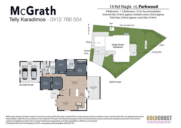 Floorplan of Homely house listing, 14 Kel Nagle Court, Parkwood QLD 4214