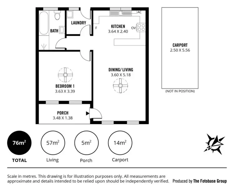 Floorplan of Homely unit listing, 2/6 Koolaman Street, Joslin SA 5070