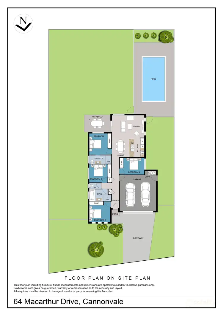 Floorplan of Homely house listing, 64 MacArthur Drive, Cannonvale QLD 4802