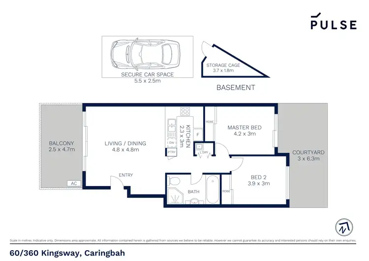 Floorplan of Homely apartment listing, 60/360 Kingsway, Caringbah NSW 2229