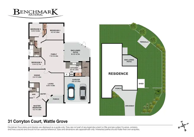 Floorplan of Homely house listing, 31 Corryton Court, Wattle Grove NSW 2173