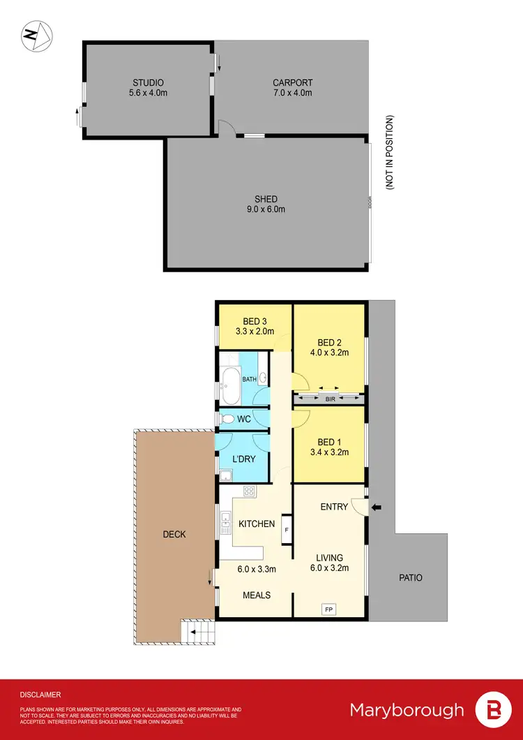 Floorplan of Homely house listing, 1 Massimo Court, Maryborough VIC 3465