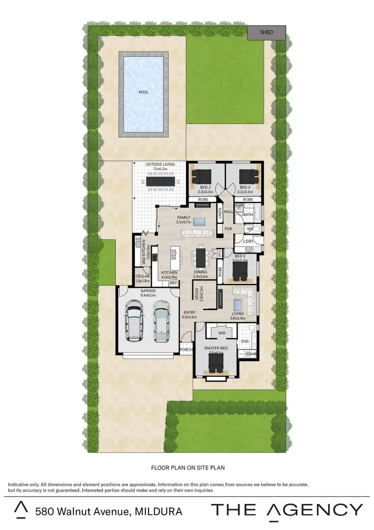 Floorplan of Homely house listing, 580 Walnut Avenue, Mildura VIC 3500