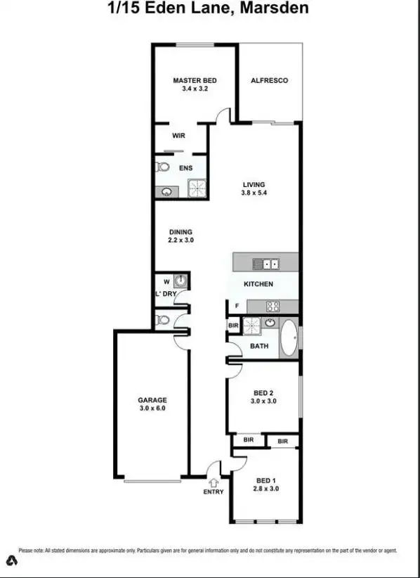 Floorplan of Homely house listing, 1/15 Eden Lane, Marsden QLD 4132