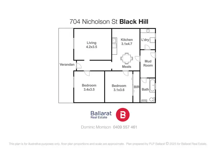 Floorplan of Homely house listing, 704 - 706 Nicholson Street, Black Hill VIC 3350