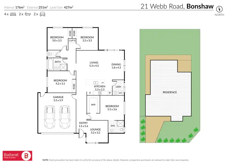 Floorplan of Homely house listing, 21 Webb Road, Bonshaw VIC 3352