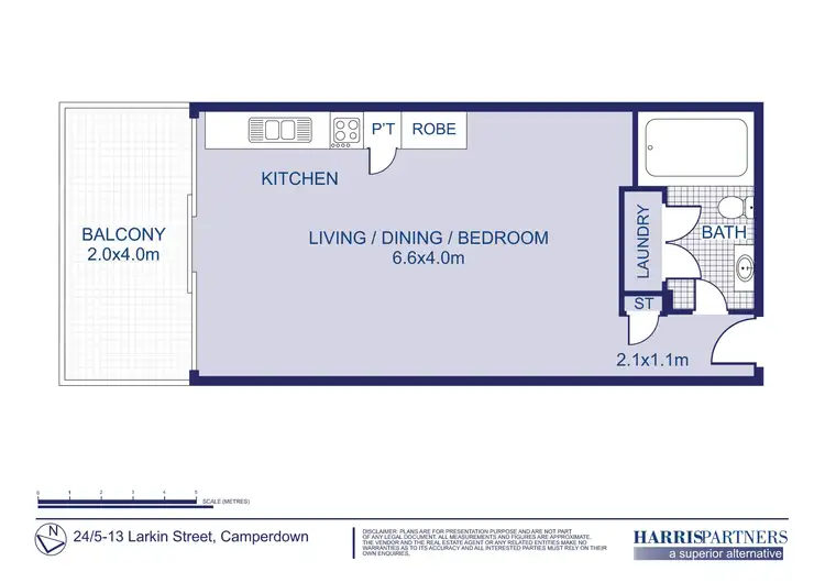 Floorplan of Homely apartment listing, 24/5-13 Larkin Street, Camperdown NSW 2050