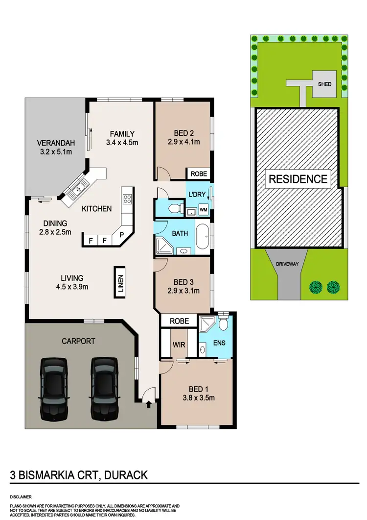 Floorplan of Homely house listing, 3 Bismarkia Court, Durack NT 830