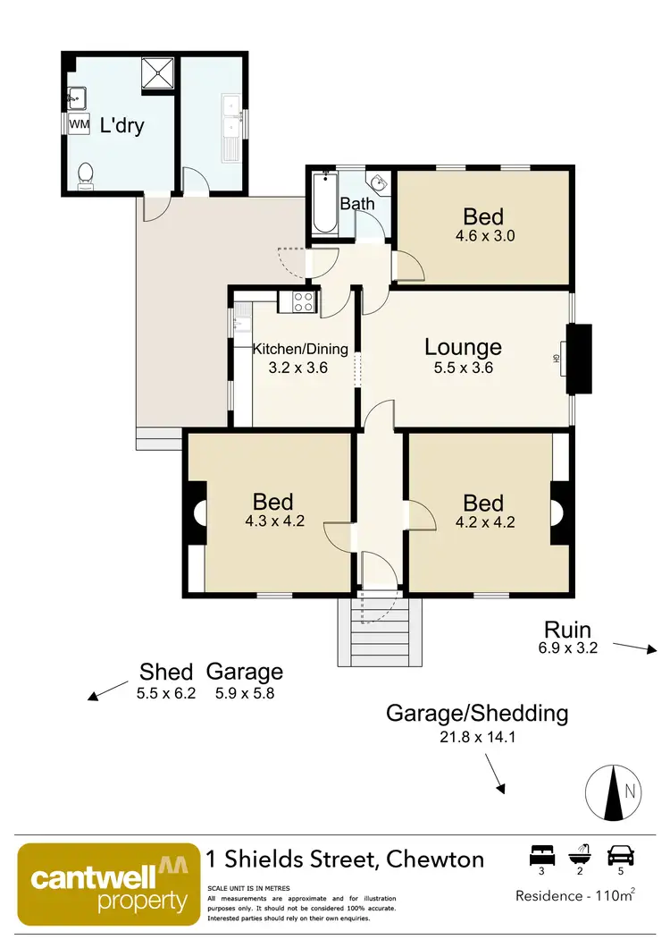 Floorplan of Homely house listing, 1 Shields Street, Chewton VIC 3451