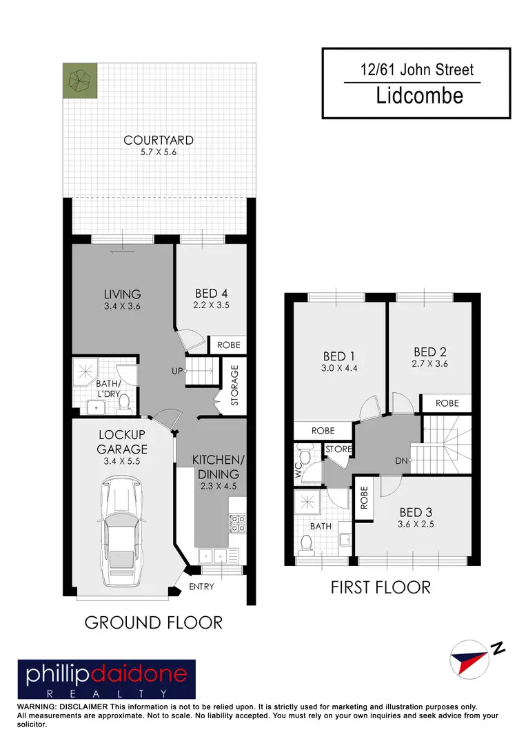 Floorplan of Homely townhouse listing, 12/61 - 67 John Street, Lidcombe NSW 2141