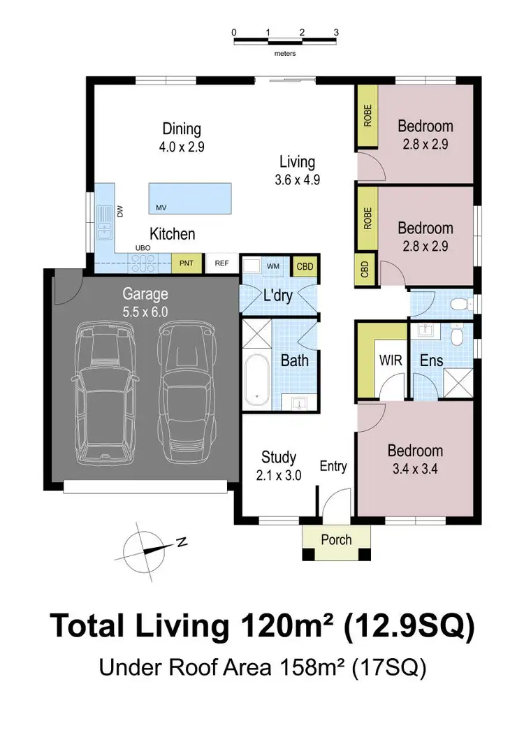 Floorplan of Homely unit listing, 3a Boronia Street, Drouin VIC 3818