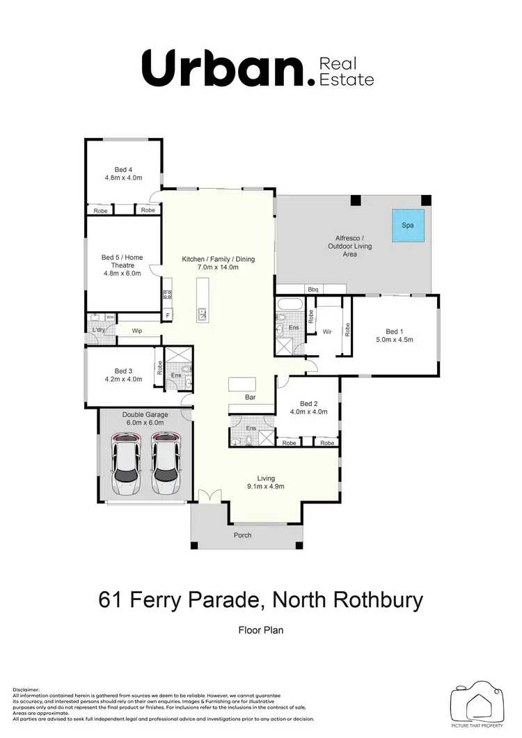 Floorplan of Homely house listing, 61 Ferry Parade, North Rothbury NSW 2335