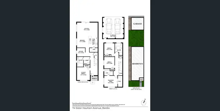 Floorplan of Homely house listing, 74 Sister Haultain Avenue, Bardia NSW 2565