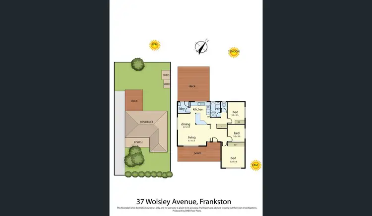 Floorplan of Homely house listing, 37 Wolsley Avenue, Frankston VIC 3199