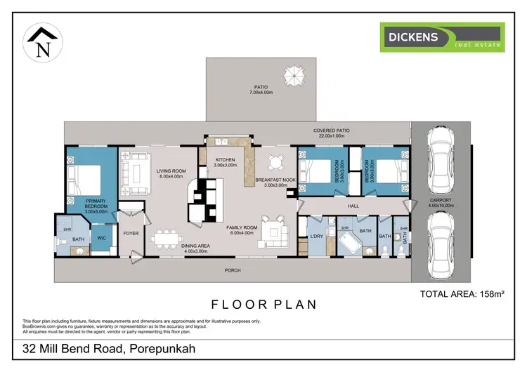 Floorplan of Homely house listing, 32 Mill Bend Road, Porepunkah VIC 3740