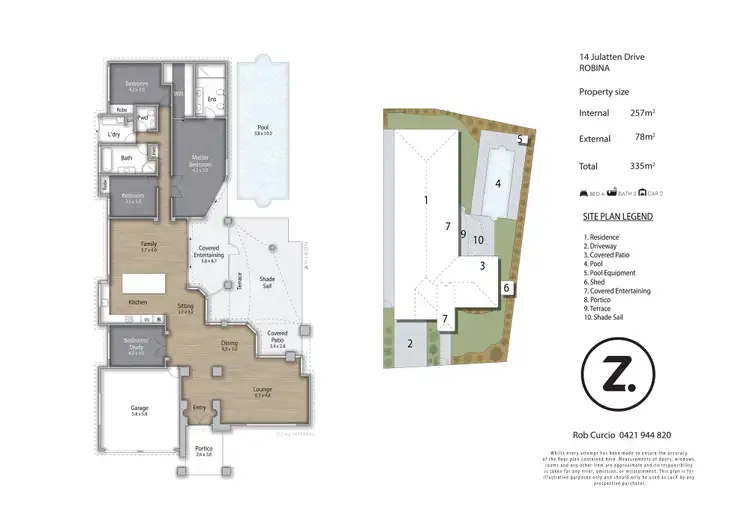Floorplan of Homely house listing, 14 Julatten Drive, Robina QLD 4226
