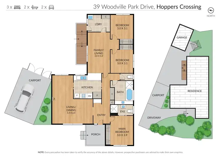 Floorplan of Homely house listing, 39 Woodville Park Drive, Hoppers Crossing VIC 3029
