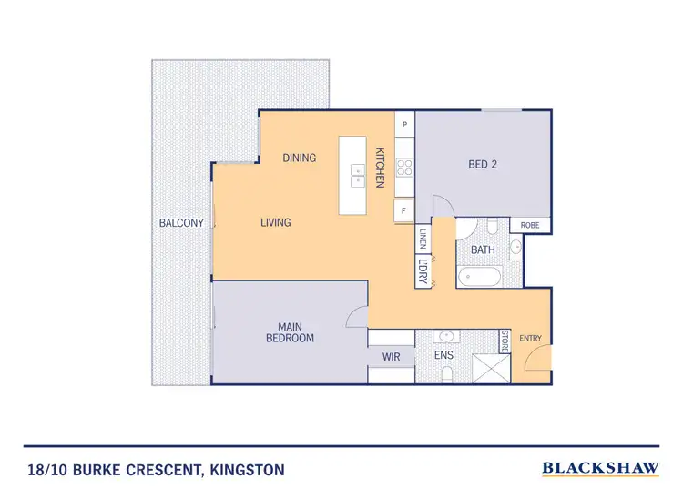 Floorplan of Homely apartment listing, 18/10 Burke Crescent, Kingston ACT 2604