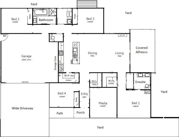 Floorplan of Homely house listing, 51B Atlantic Drive, Loganholme QLD 4129
