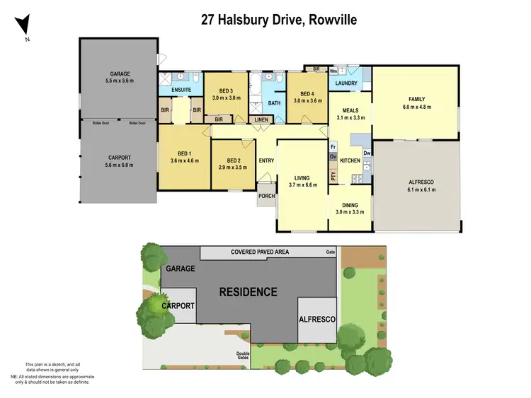 Floorplan of Homely house listing, 27 Halsbury Drive, Rowville VIC 3178