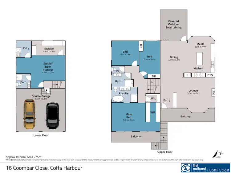 Floorplan of Homely house listing, 16 Coombar Close, Coffs Harbour NSW 2450