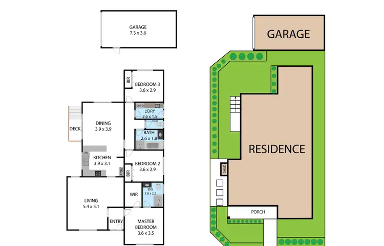 Floorplan of Homely unit listing, 1/36 White Street, Mordialloc VIC 3195