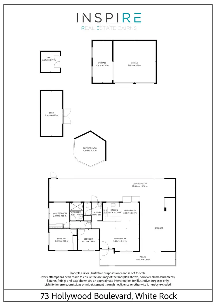 Floorplan of Homely house listing, 73 Hollywood Boulevard, White Rock QLD 4868