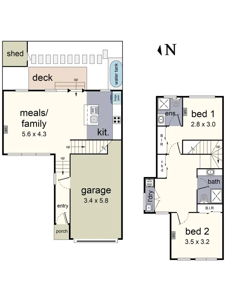 Floorplan of Homely unit listing, 3/8 Nicholas Street, Lilydale VIC 3140