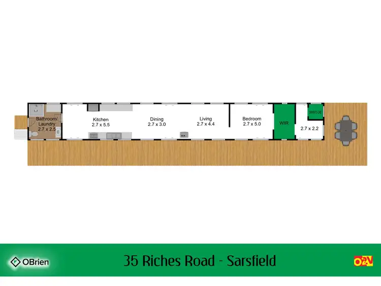 Floorplan of Homely house listing, 35 Riches Road, Sarsfield VIC 3875