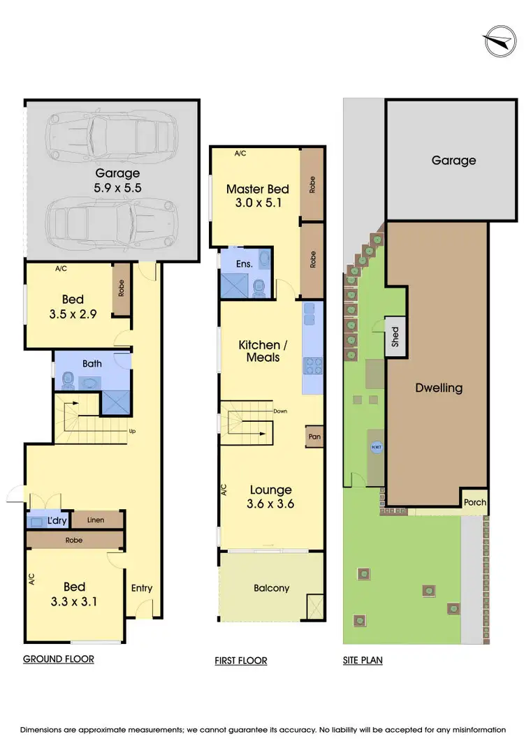 Floorplan of Homely townhouse listing, 2/12 Cypress Avenue, Brooklyn VIC 3012