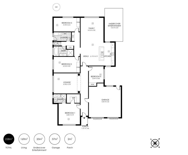 Floorplan of Homely house listing, 14 Turnbull Court, Woodside SA 5244