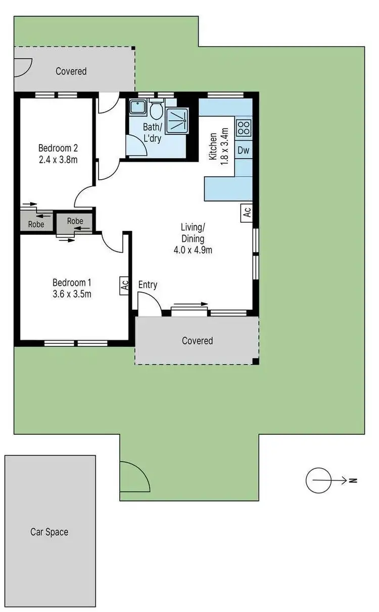 Floorplan of Homely apartment listing, 8/383 Gilbert Road, Preston VIC 3072
