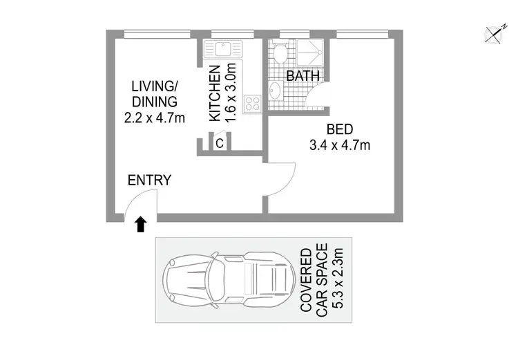 Floorplan of Homely unit listing, 4/246 Buffalo Road, Ryde NSW 2112