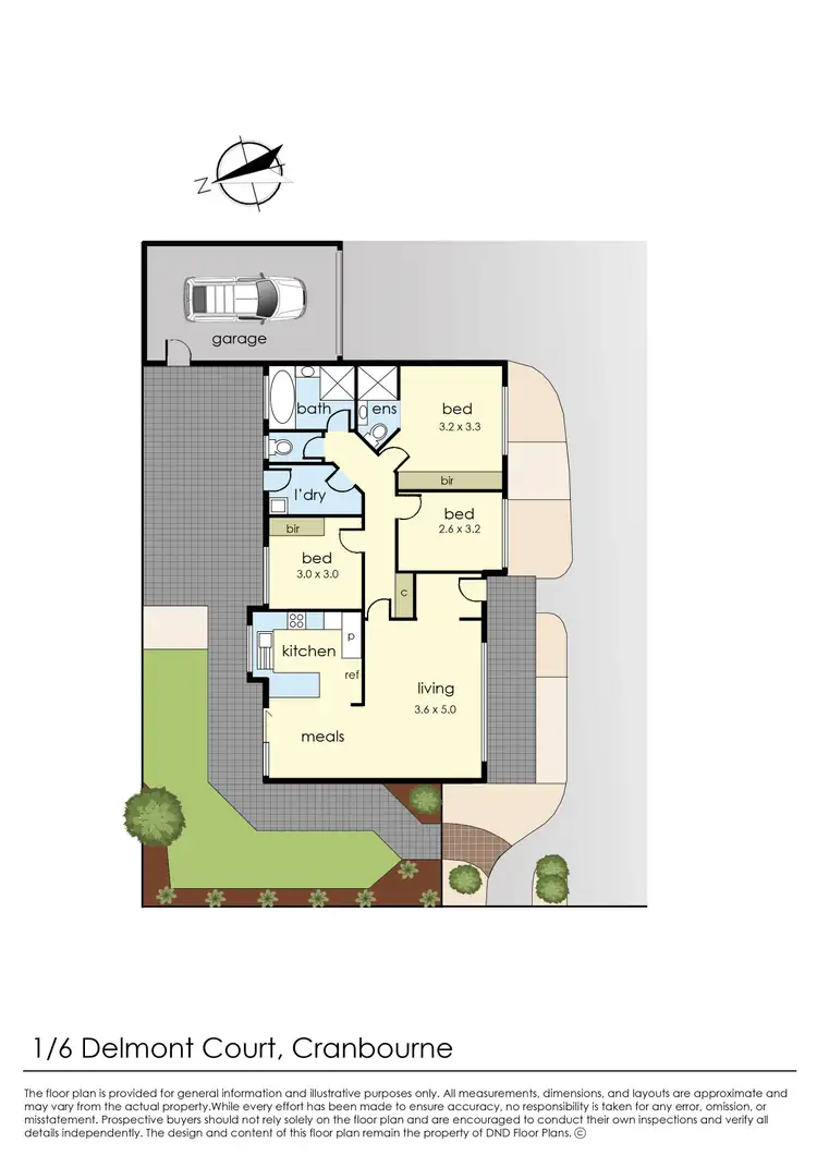 Floorplan of Homely house listing, 1/6 Delmont Court, Cranbourne VIC 3977