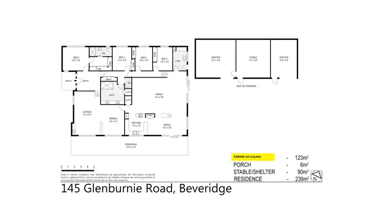 Floorplan of Homely house listing, 145 Glenburnie Road, Beveridge VIC 3753