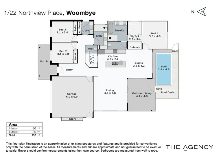 Floorplan of Homely house listing, 1/22 Northview Place, Woombye QLD 4559