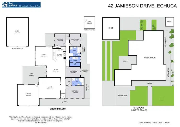 Floorplan of Homely house listing, 42 Jamieson Drive, Echuca VIC 3564