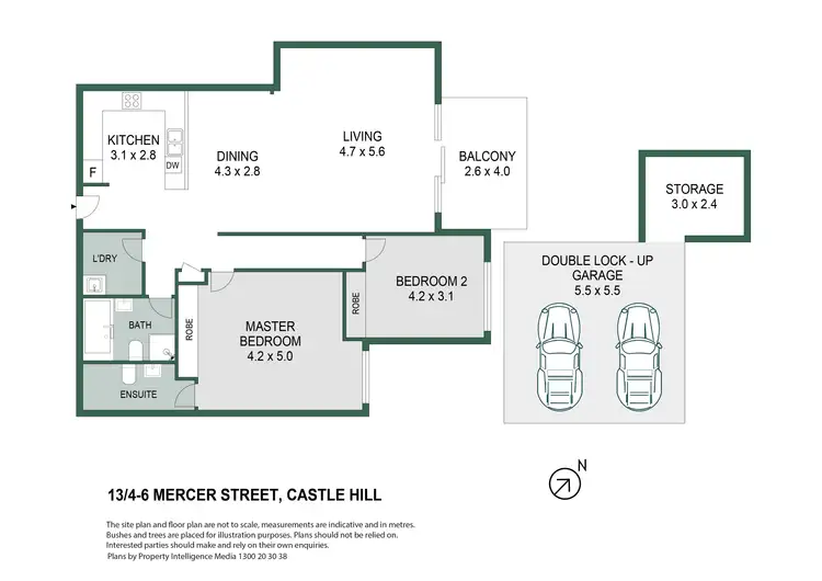 Floorplan of Homely apartment listing, Level 3/13/4-6 Mercer Street, Castle Hill NSW 2154