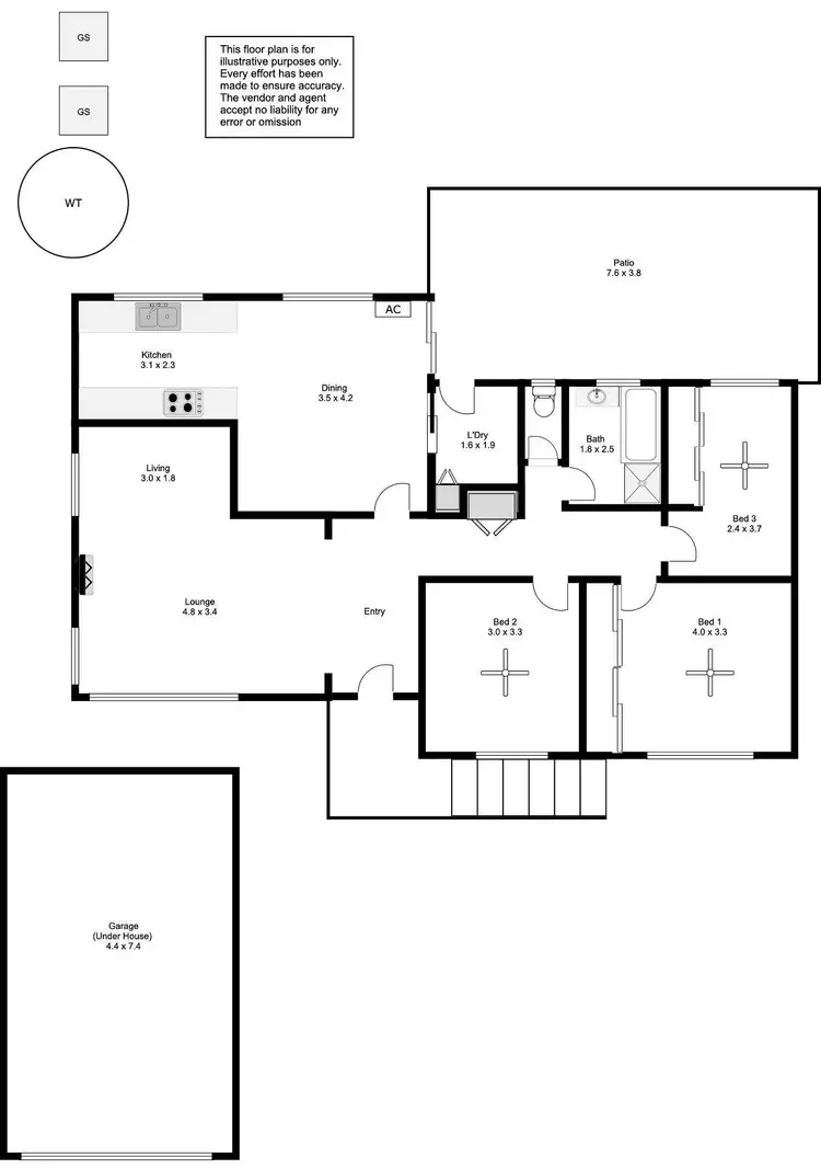 Floorplan of Homely house listing, 12 Holroyd Avenue, Port Lincoln SA 5606
