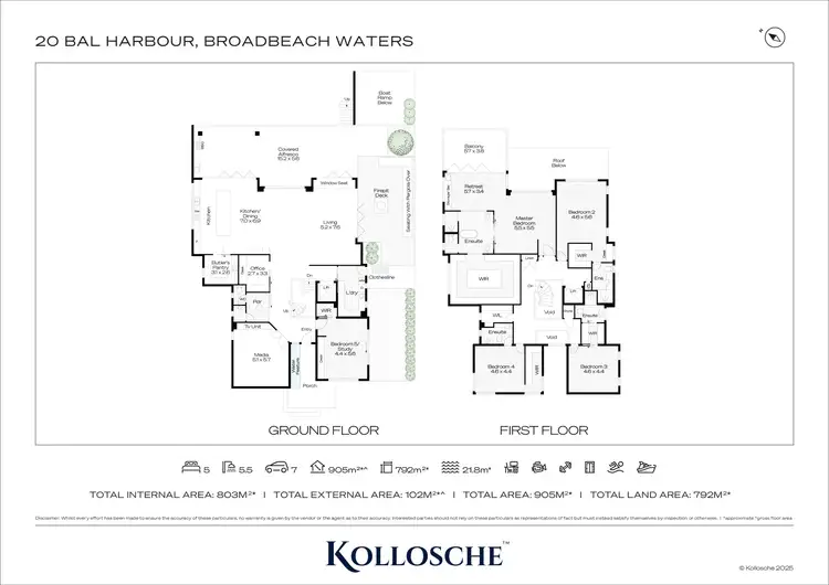 Floorplan of Homely house listing, 20 Bal Harbour, Broadbeach Waters QLD 4218