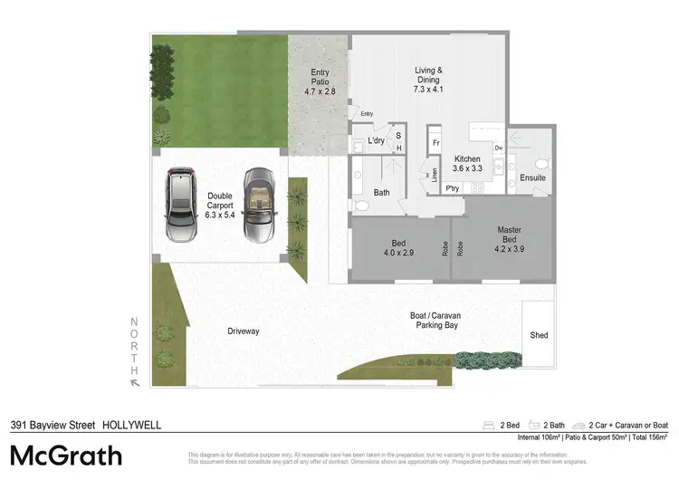 Floorplan of Homely townhouse listing, 391 Bayview Street, Hollywell QLD 4216